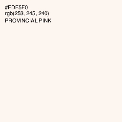 #FDF5F0 - Provincial Pink Color Image